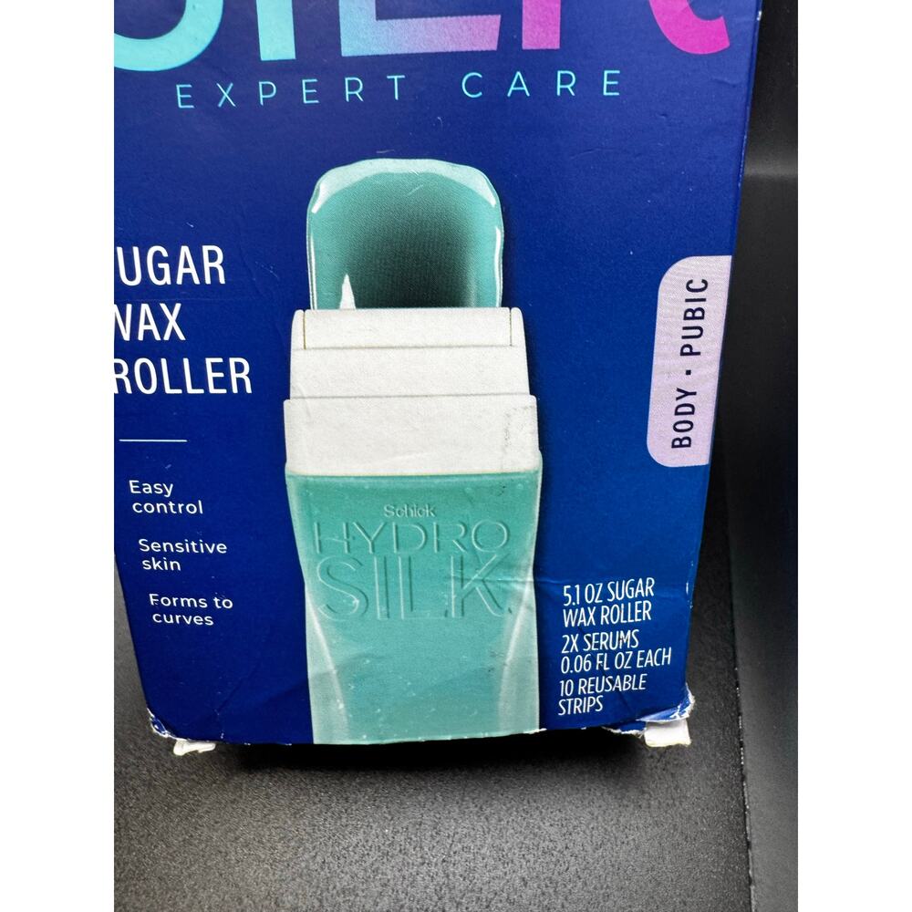 NWT Hydro Silk Sugar Wax Roller, 2 Serums, & 10 Reusable Strips - Picture 2 of 7